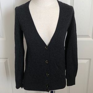 J.crew wool blend v-neck cardigan.